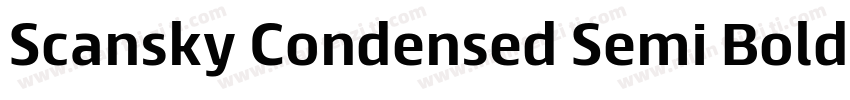 Scansky Condensed Semi Bold字体转换